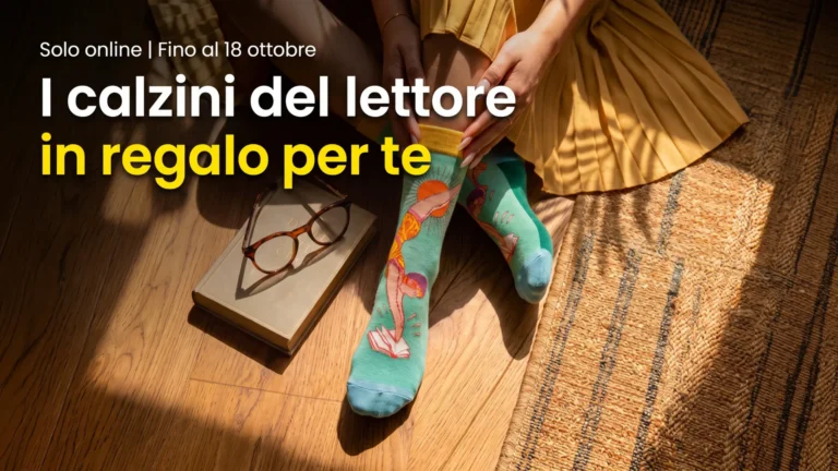 Feltrinelli: i calzini del lettore in regalo con 45 euro di acquisti online