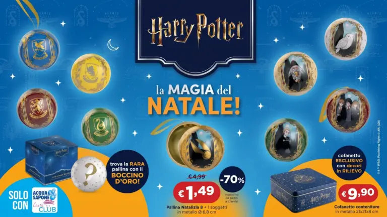 Palline di Natale Harry Potter da Acqua & Sapone: blind box a 1,49€ con la carta Club