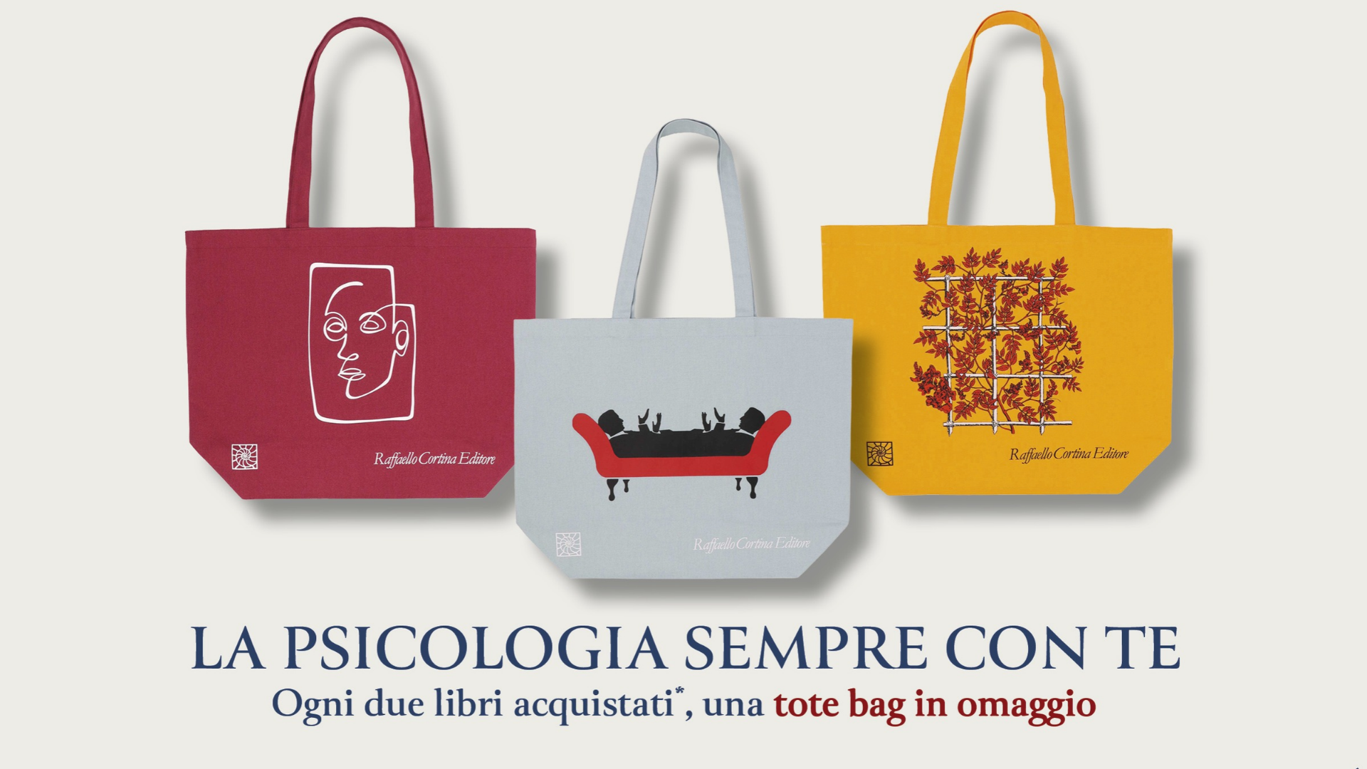 Premio certo IBS: shopper Raffaello Cortina in regalo con 2 libri di psicologia
