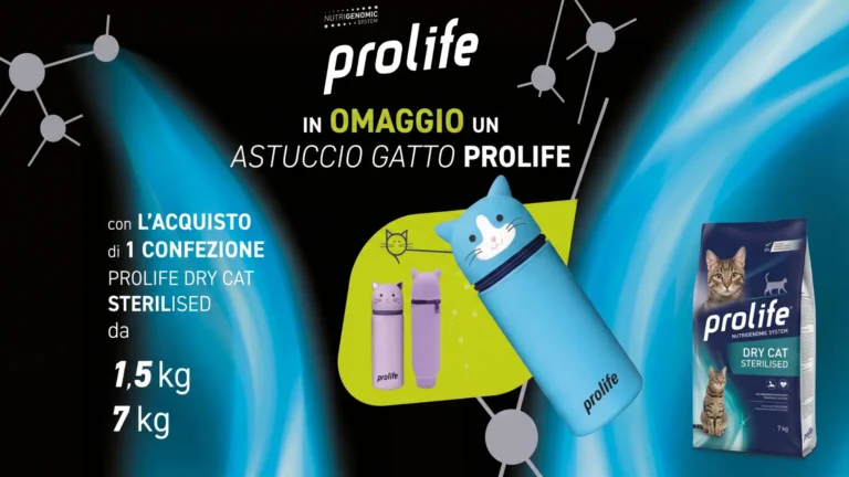 Premio certo Prolife: l’astuccio estensibile in regalo con una confezione di Prolife Sterilised