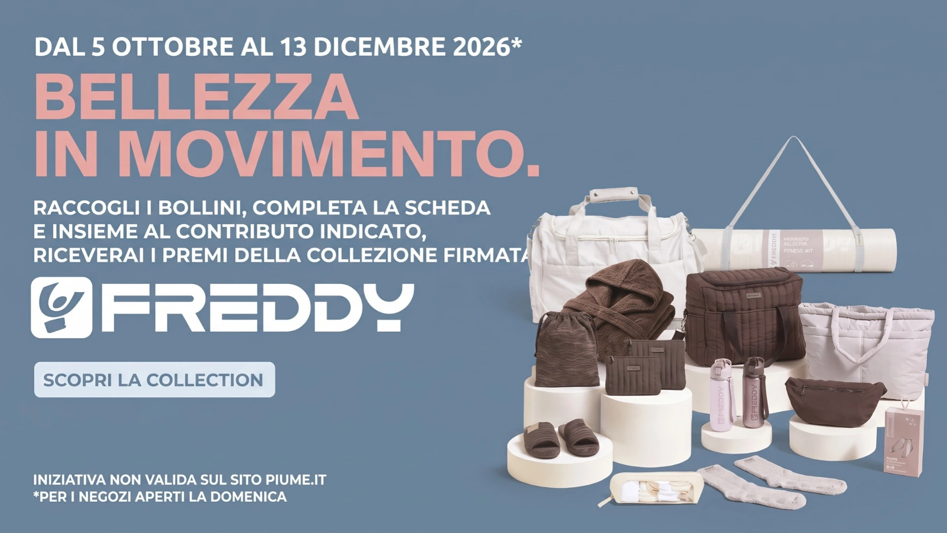 Raccolta bollini PiùMe Freddy “Bellezza in movimento”: premi, bollini e scadenze 2026