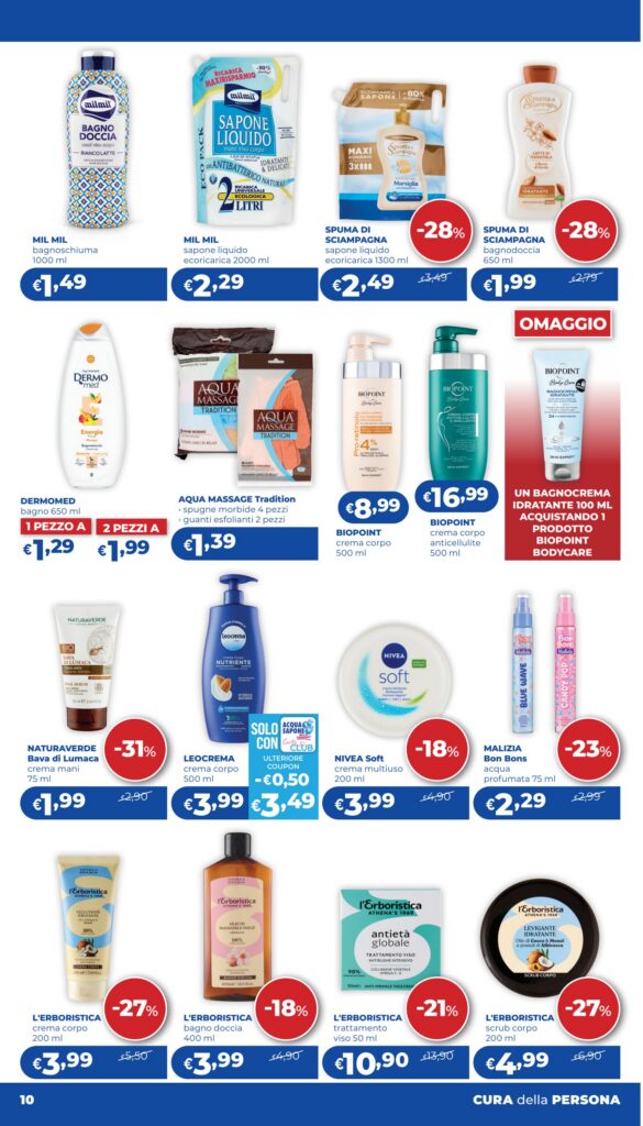 Volantino Acqua & Sapone · Lazio, Lombardia, Campania e altre regioni, pagina 10 di 27