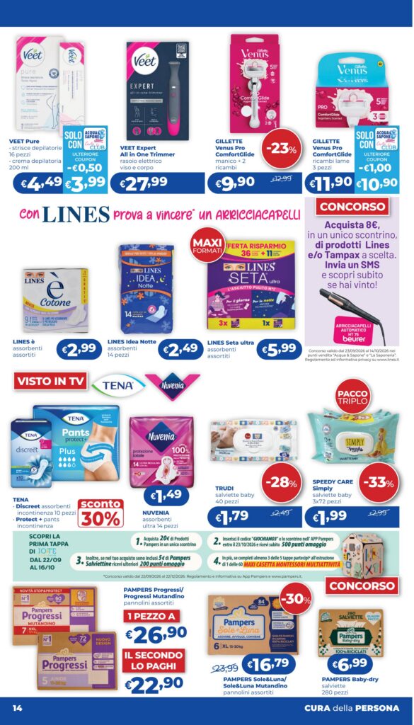 Volantino Acqua & Sapone · Lazio, Lombardia, Campania e altre regioni, pagina 14 di 27