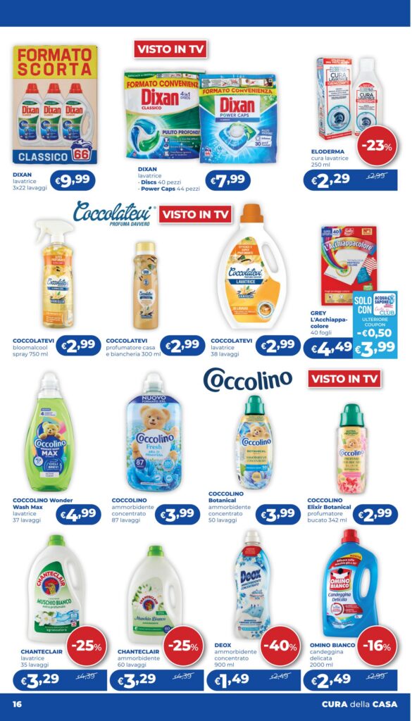 Volantino Acqua & Sapone · Lazio, Lombardia, Campania e altre regioni, pagina 16 di 27