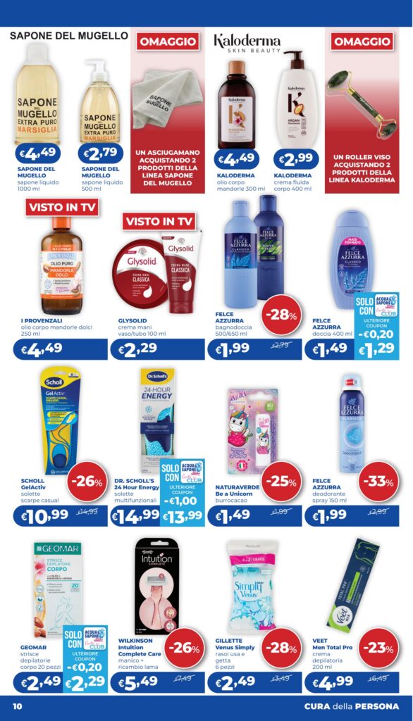 Volantino Acqua & Sapone · Lazio, Lombardia, Campania e altre regioni (anteprima), pagina 10 di 21