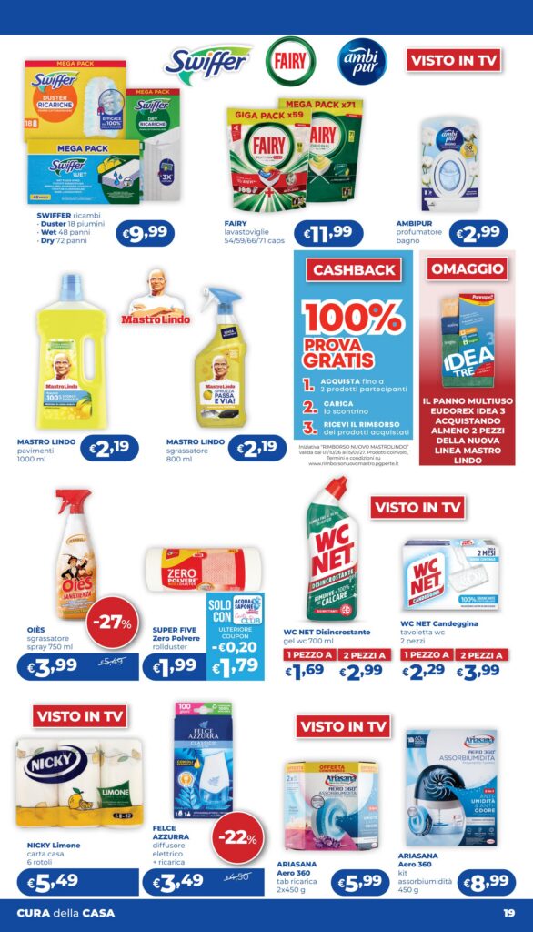 Volantino Acqua & Sapone · Lazio, Lombardia, Campania e altre regioni (anteprima), pagina 19 di 21