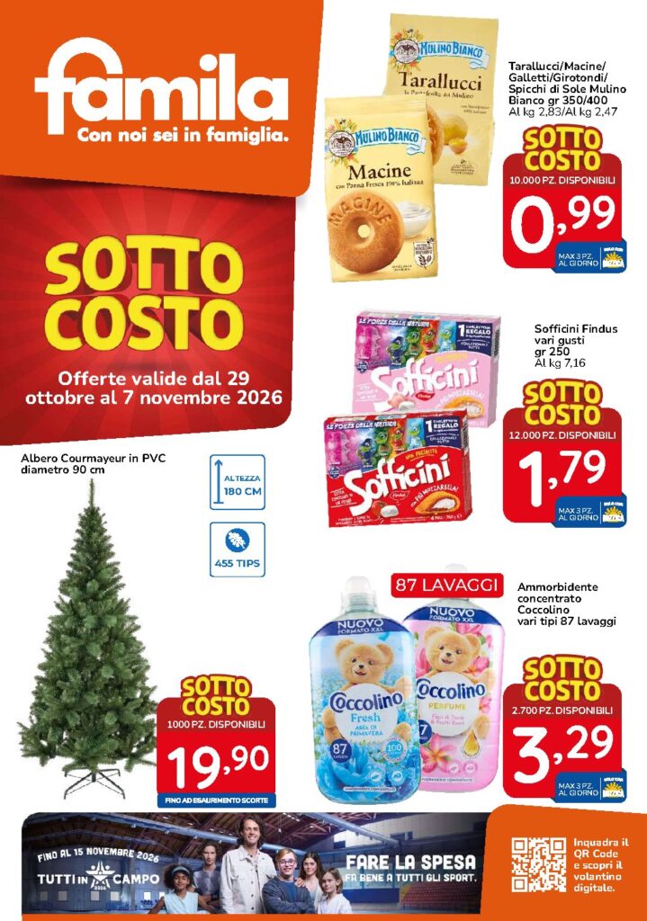 Copertina del volantino Famila Sicilia