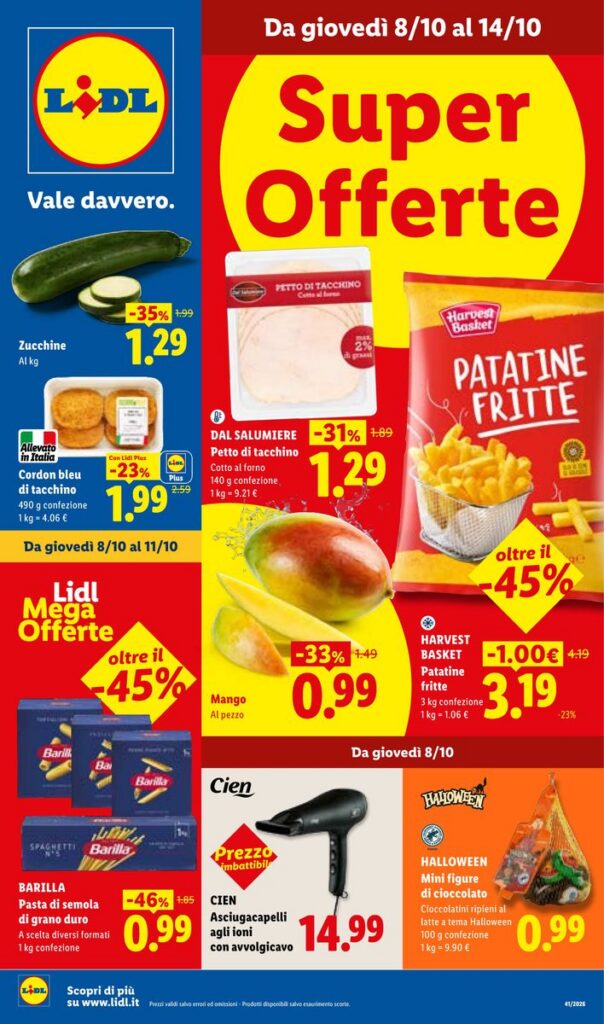 Volantino Lidl, pagina 1 di 58