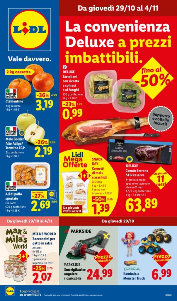 Copertina del volantino Lidl